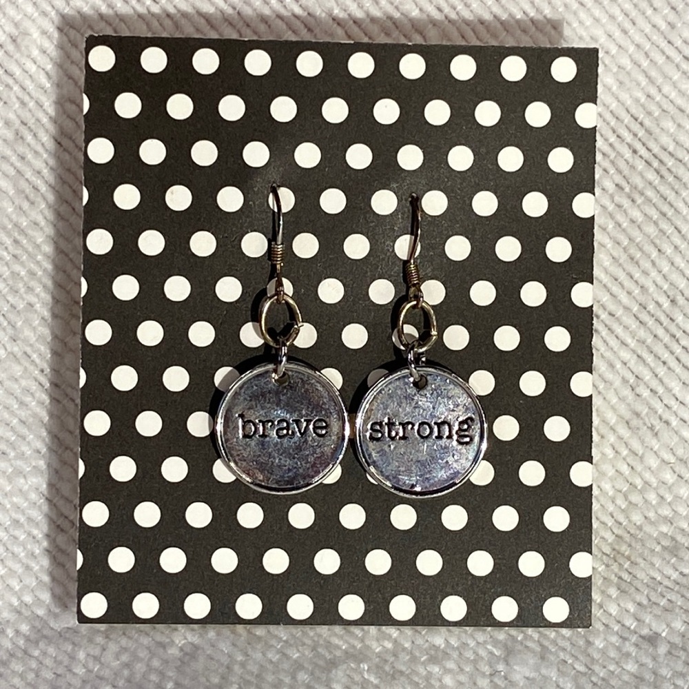 "Brave" & "Strong" Earrings